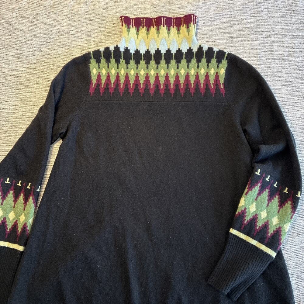 Cullen CASHMERE Women's Small High Neck Sweater Black